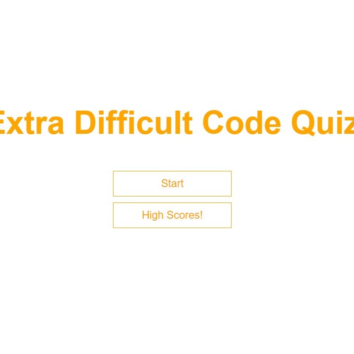Code Quiz screenshot