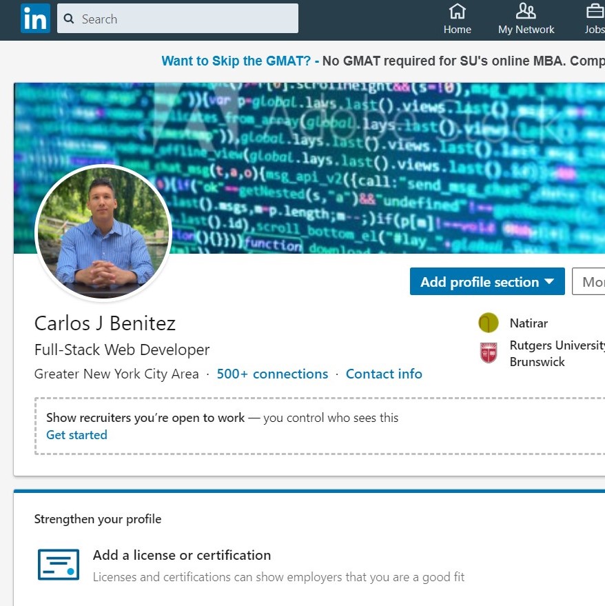 LinkedIn screenshot
